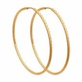 Серьги-кольца из золота