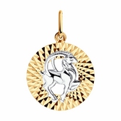 Подвеска из золота «Знак зодиака Козерог»