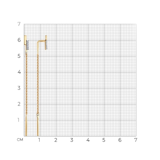 Серьги из золота с фианитами