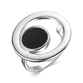 Кольцо из серебра с ониксом
