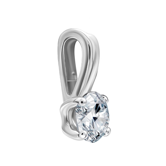Подвеска из белого золота с бриллиантом 0,3 ct