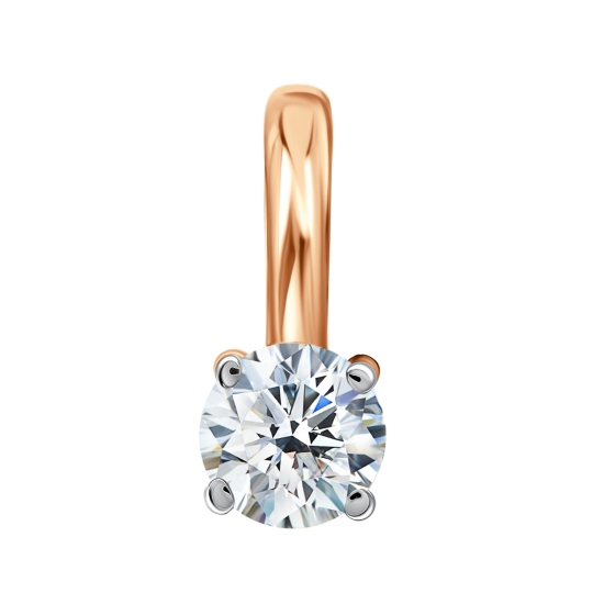 Подвеска из золота с бриллиантом 0,3 ct