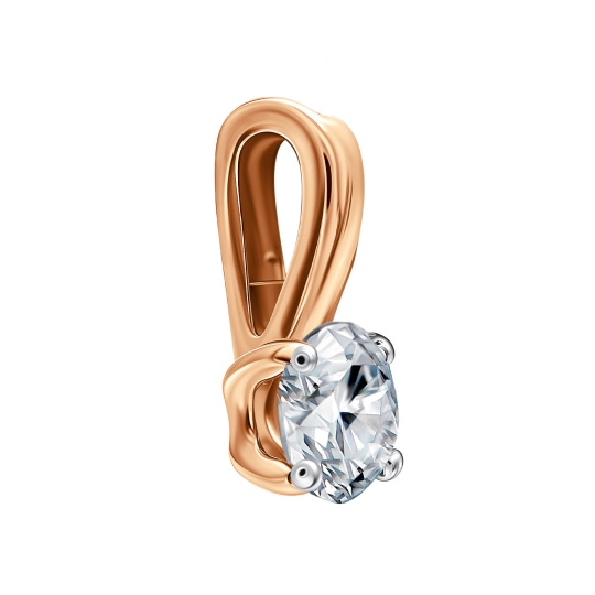 Подвеска из золота с бриллиантом 0,3 ct