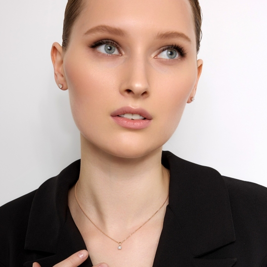 Подвеска из золота с бриллиантом 0,3 ct