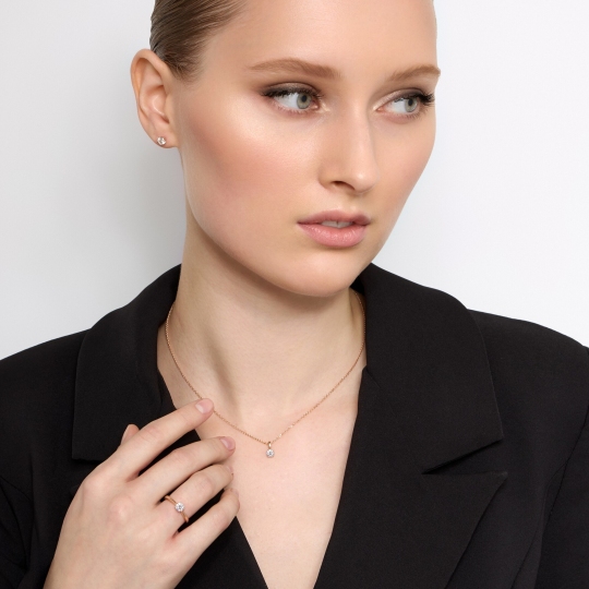 Подвеска из золота с бриллиантом 0,3 ct