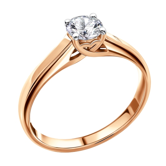 Кольцо из золота с бриллиантом 0,3 ct