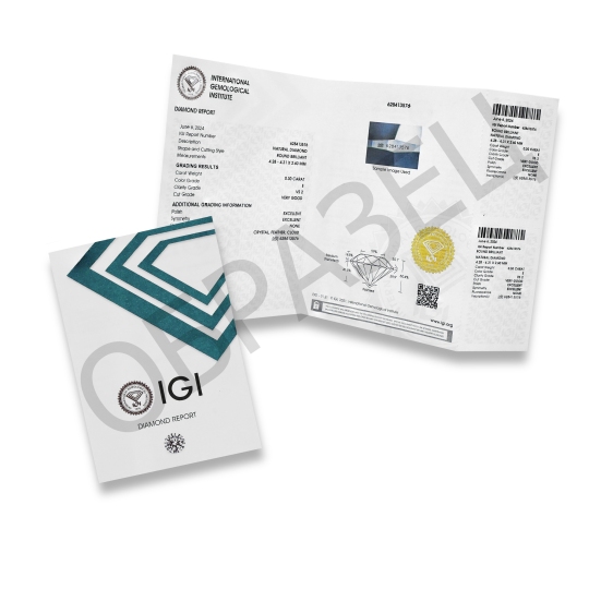 Кольцо из золота с бриллиантом 0,3 ct