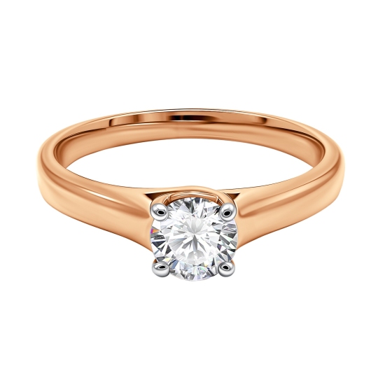 Кольцо из золота с бриллиантом 0,3 ct