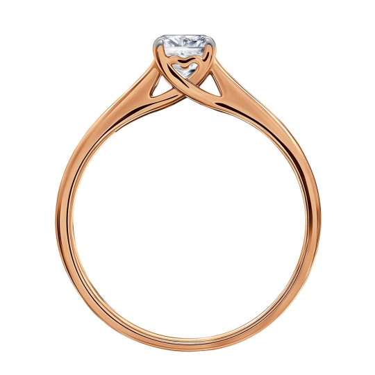 Кольцо из золота с бриллиантом 0,3 ct