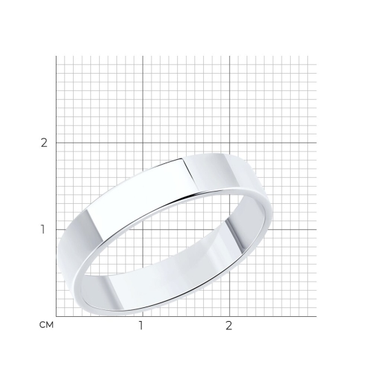 Обручальное кольцо из серебра