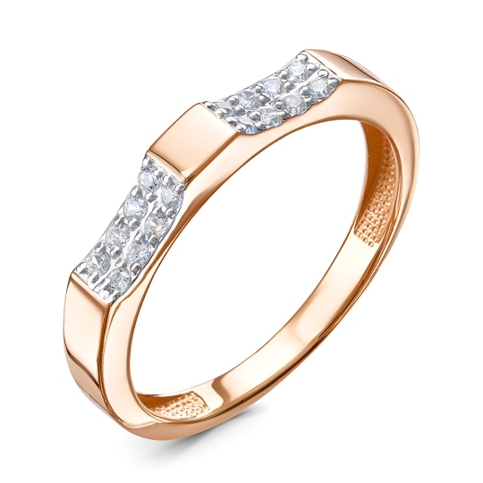 Кольцо из золота с фианитами