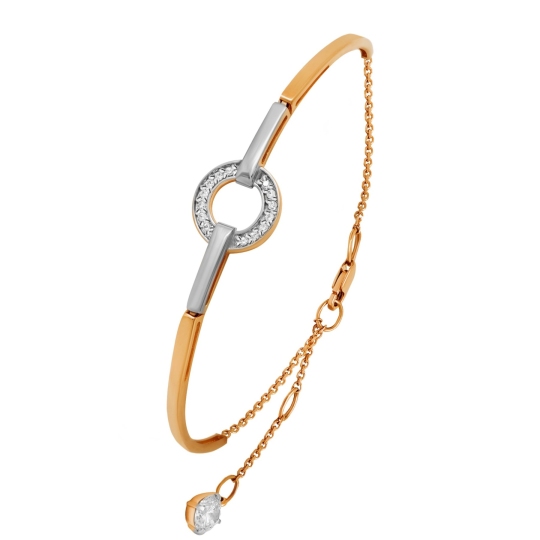 Браслет из золота с фианитами