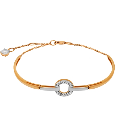 Браслет из золота с фианитами