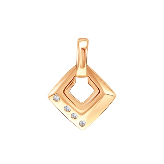 Подвеска из золота с фианитами