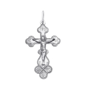 Подвеска-крест из серебра