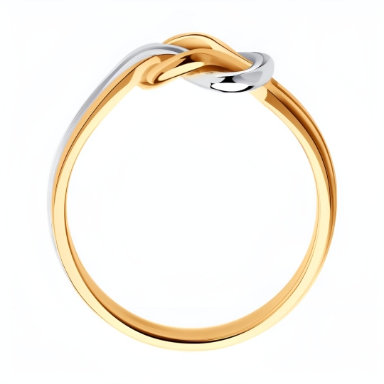 Кольцо из серебра с позолотой