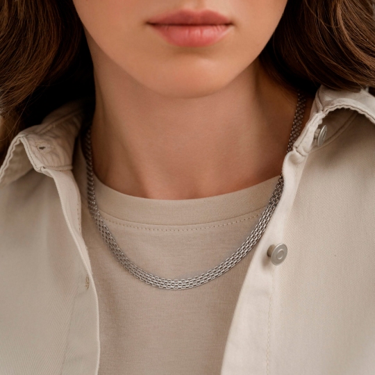 Цепь из серебра плетения 