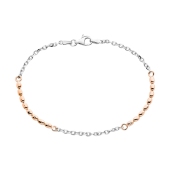 Браслет из серебра с позолотой