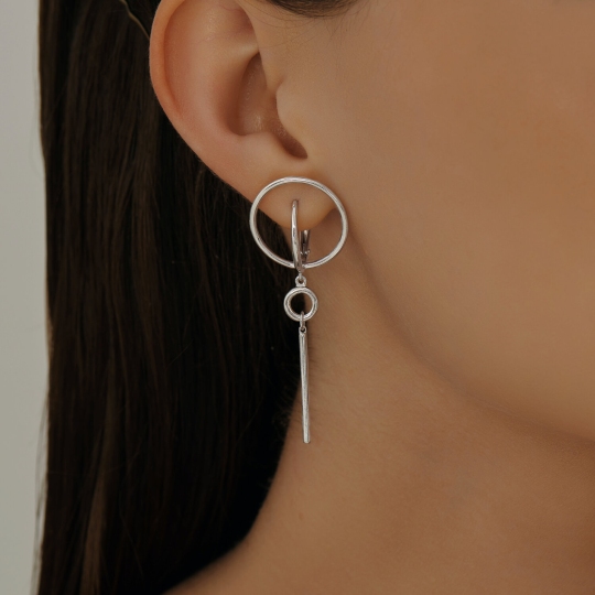 Серьга из серебра