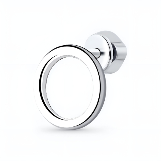 Одиночная серьга из серебра