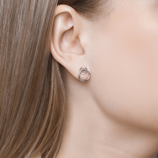 Серьга из серебра