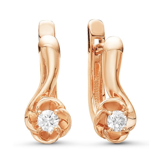 Серьги из золота с бриллиантами