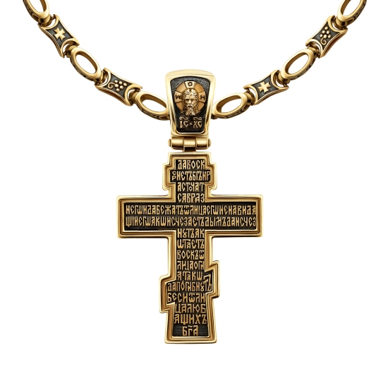 Подвеска-крест из золота