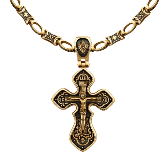 Подвеска-крест из золота