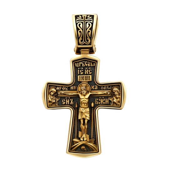 Подвеска-крест из золота
