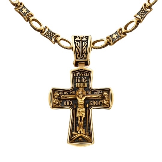 Подвеска-крест из золота