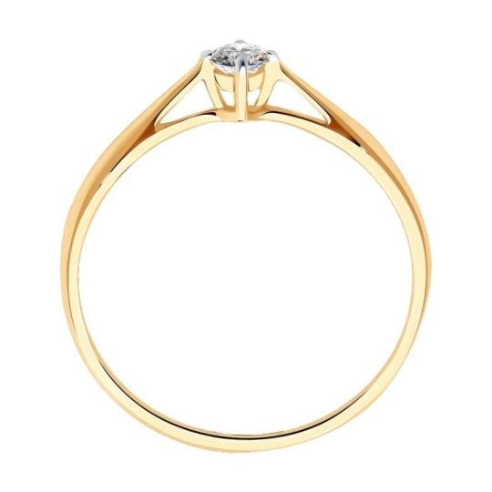 Кольцо из золота с бриллиантом