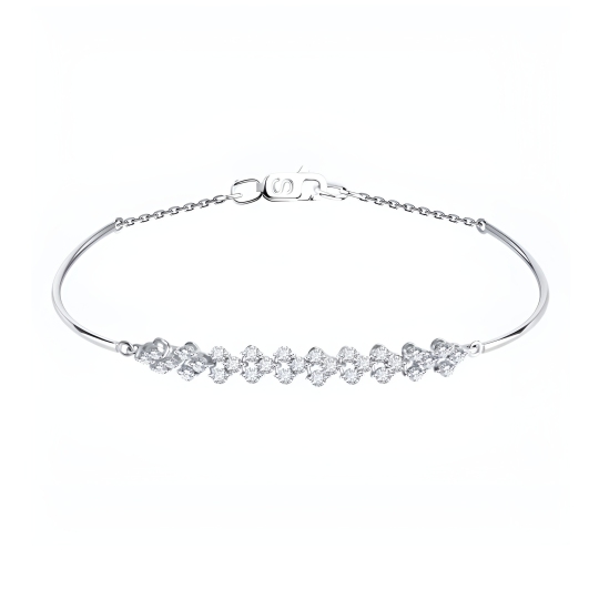 Браслет из белого золота с бриллиантами