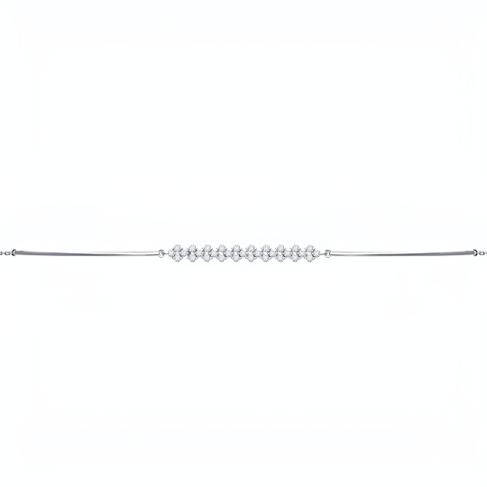 Браслет из белого золота с бриллиантами