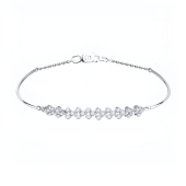 Браслет из белого золота с бриллиантами