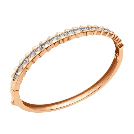 Браслет из золота с фианитами