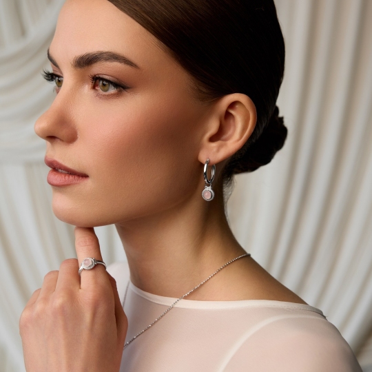 Кольцо из серебра с кварцем