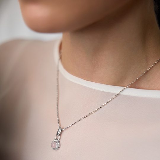 Подвеска из серебра с кварцем