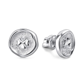 Серьги из серебра с бриллиантами