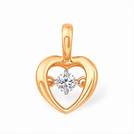 Подвеска из золота с фианитом 