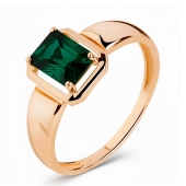 Кольцо из золота с ситаллом