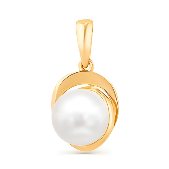 Подвеска из золота с жемчугом