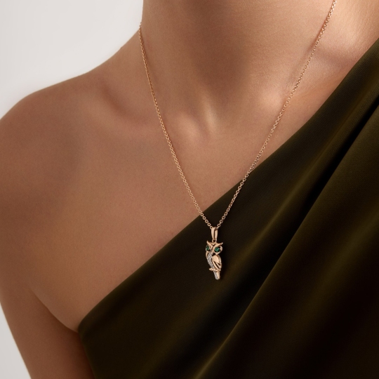 Подвеска из золота с фианитами 