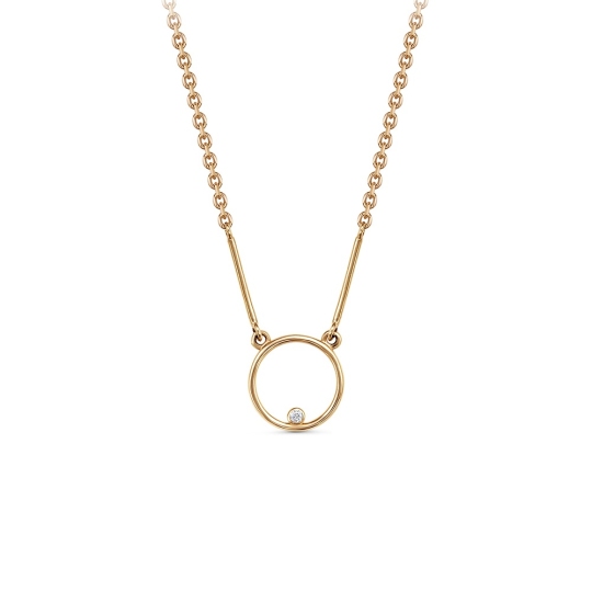 Колье из золота с фианитом