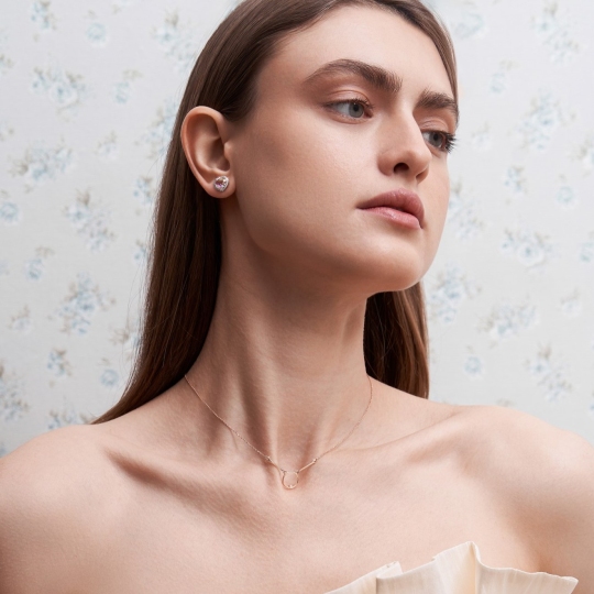 Колье из золота с фианитом