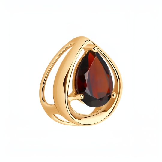 Подвеска из золота с гранатом