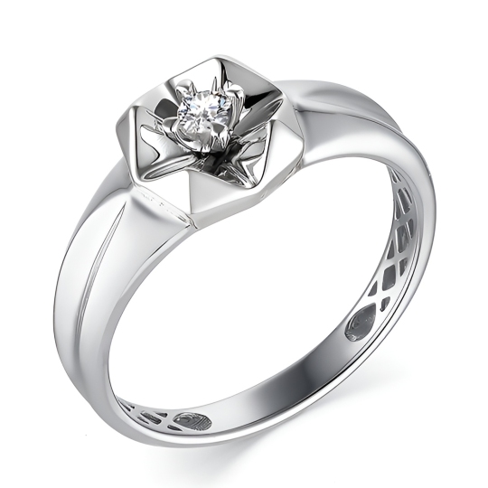 Кольцо из золота с бриллиантом