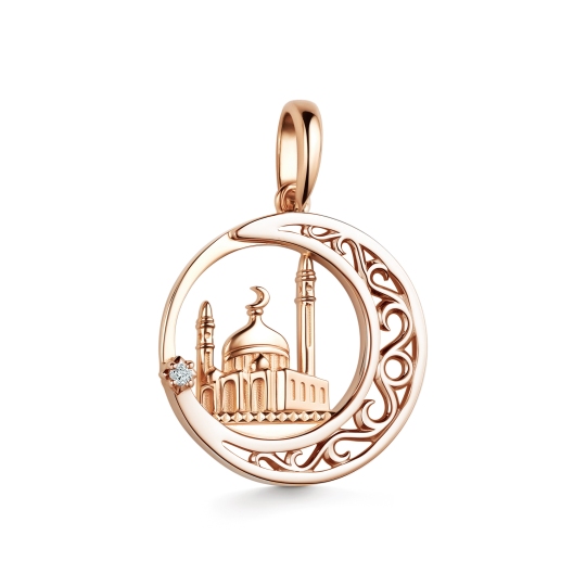 Подвеска из золота с бриллиантом