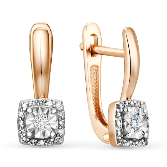 Серьги из золота с бриллиантами