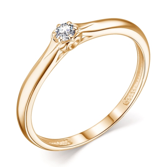 Кольцо из золота с бриллиантом