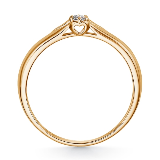 Кольцо из золота с бриллиантом